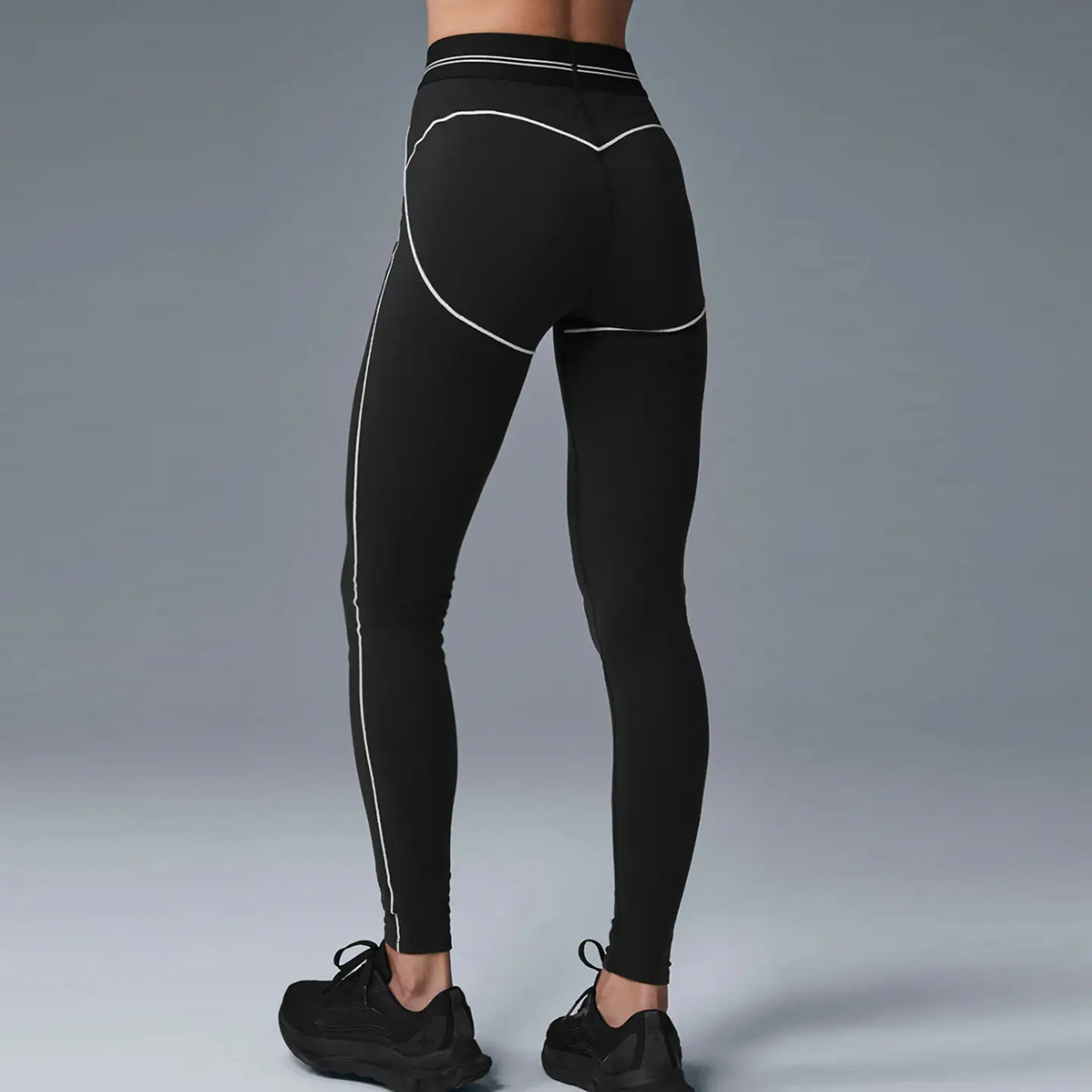 Yoga sports suit black and white bra trousers quick drying gym set women sports set women