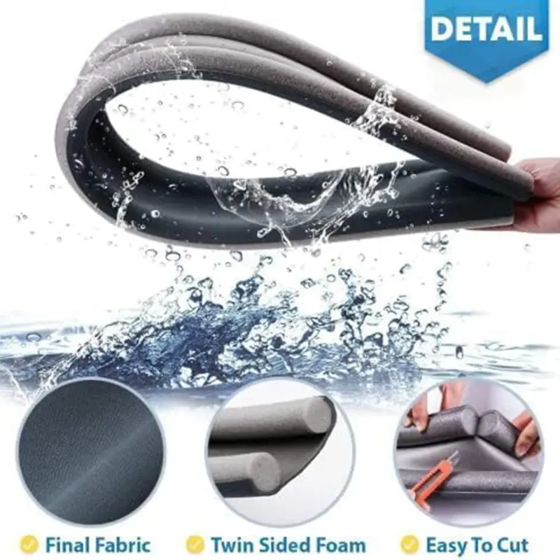 93cm Door Bottom Seal Strip Flexible Wind Noise Reduction Stopper Under Door Blocker Anti Collision Dustproof Soundproof Strips
