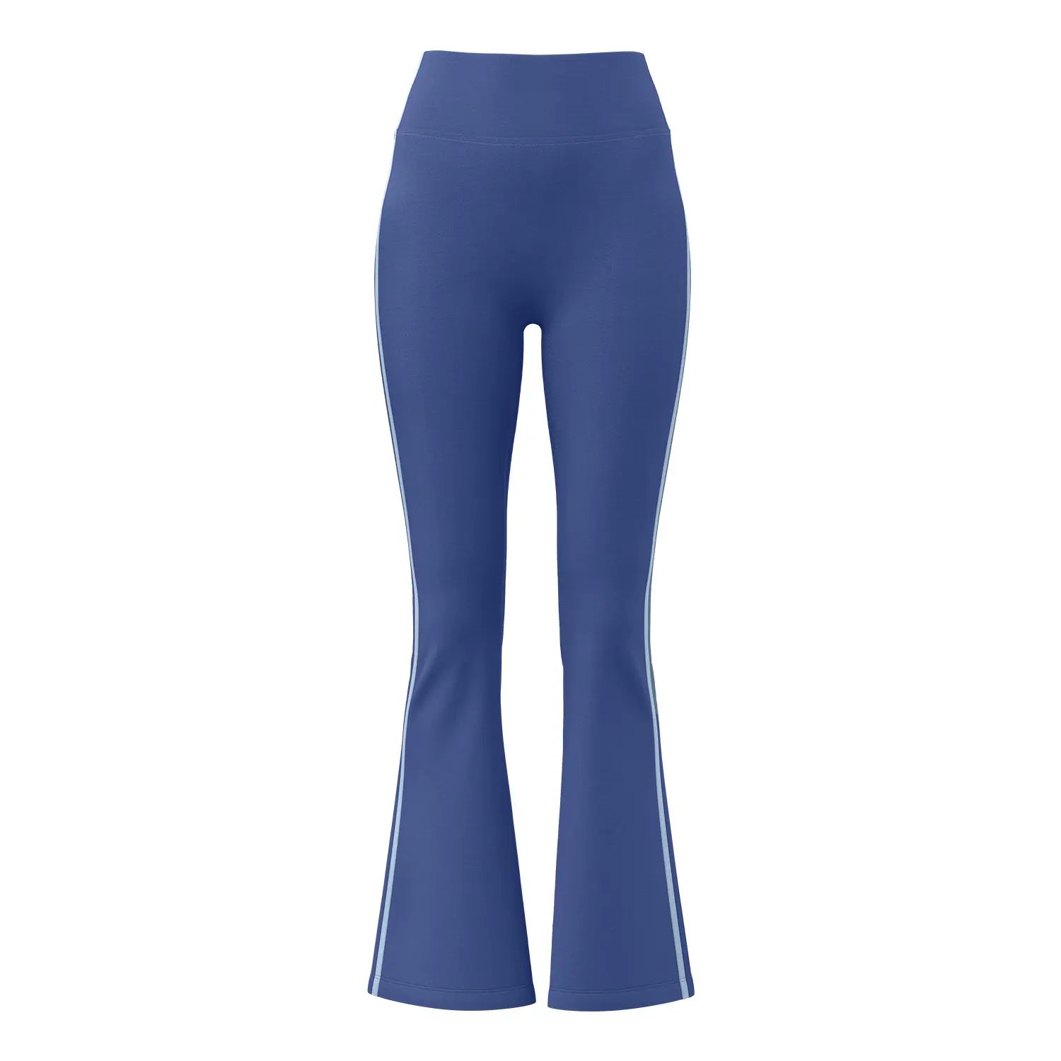 Juyitang's new striped flared pants running nude elastic sports fitness high waist hip lift yoga trousers women