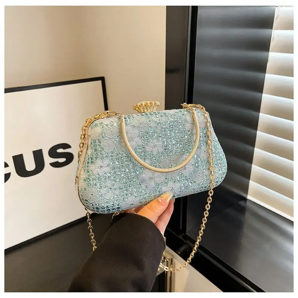 Fashion Evening Bags Luxury Banquet Bag Women Chain Shoulder Bag Rhinestone Clutch Handbag Crossbody Bag