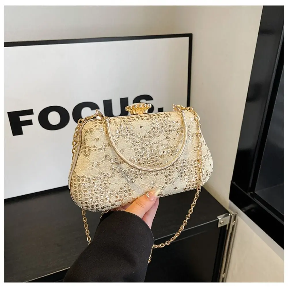 Fashion Evening Bags Luxury Banquet Bag Women Chain Shoulder Bag Rhinestone Clutch Handbag Crossbody Bag