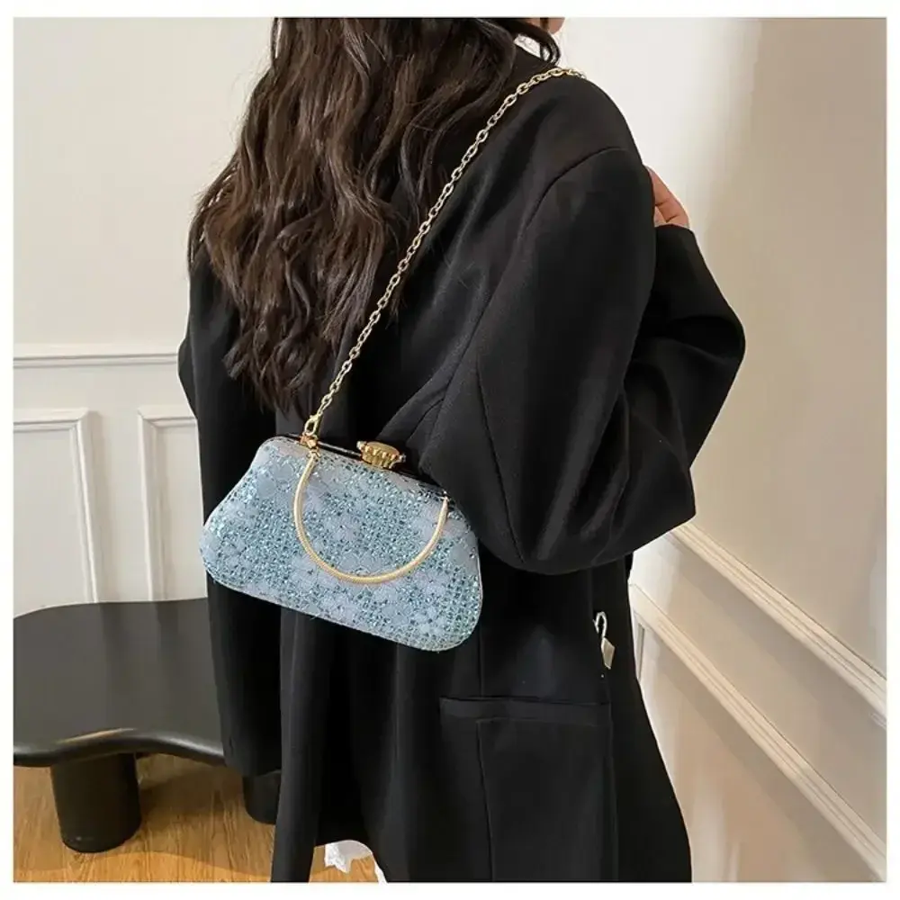 Fashion Evening Bags Luxury Banquet Bag Women Chain Shoulder Bag Rhinestone Clutch Handbag Crossbody Bag