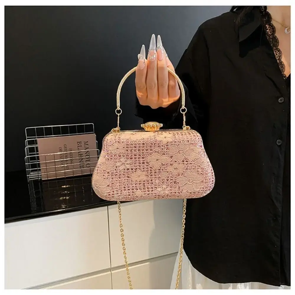Fashion Evening Bags Luxury Banquet Bag Women Chain Shoulder Bag Rhinestone Clutch Handbag Crossbody Bag