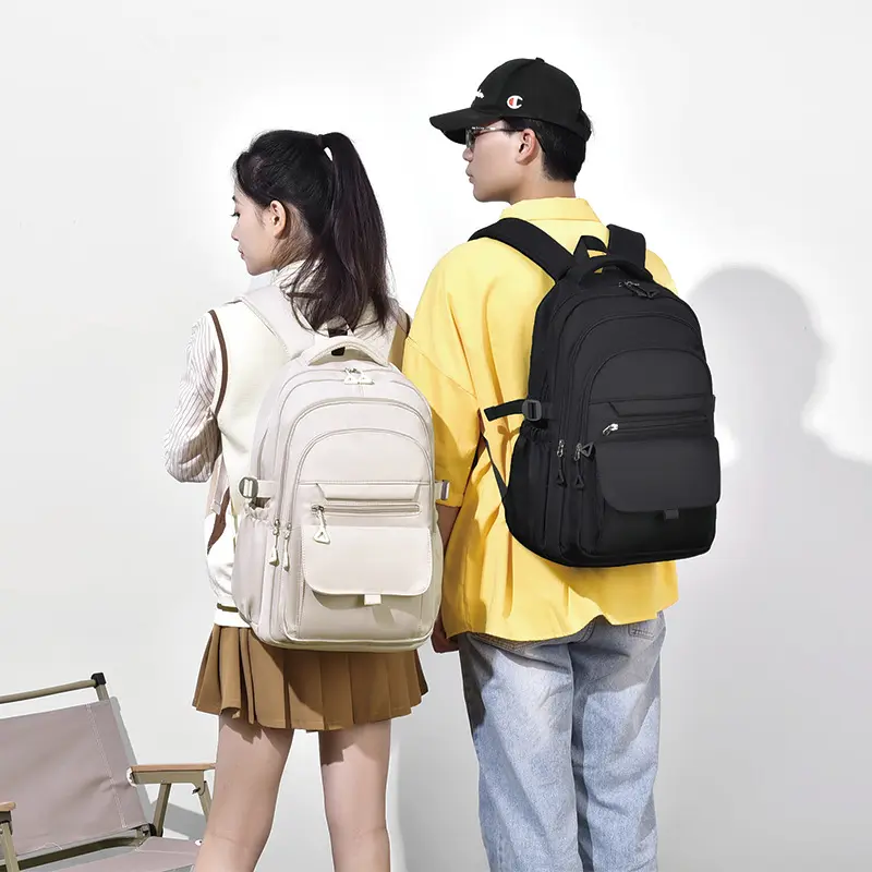Double shoulder women's bag Oxford cloth splash-proof junior high school college student backpack leisure travel bag