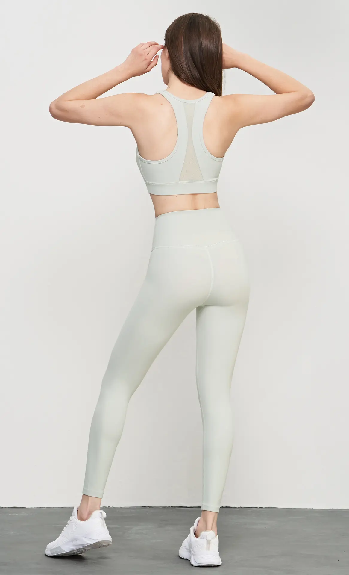 training reflective hip line anti-crimping yoga pants women's one-piece nine-point sports fitness pants seamless leggings