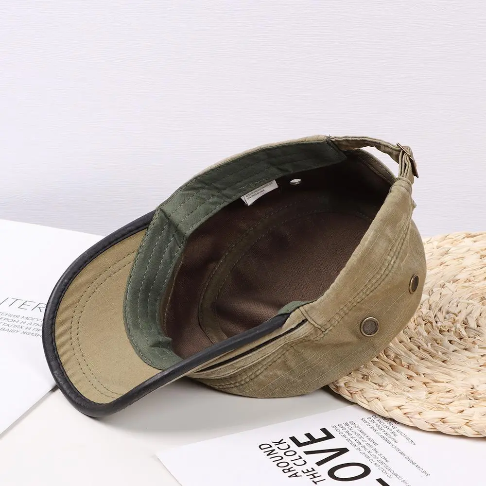 Spring Summer Mesh Outdoor Sport Quick Drying Sun Cap Men Breathable Cadet Cap Flat Top Hat Cycling Running Cap Baseball Cap