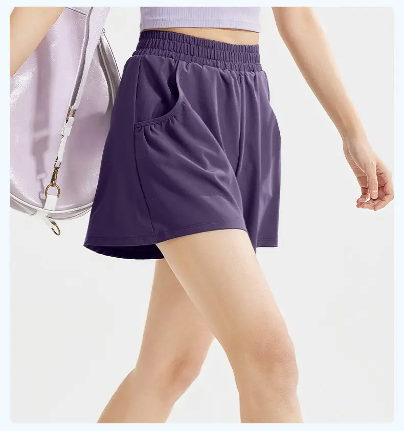 Juyitang summer casual sports shorts women's running outdoor high waist hip fitness pants household shorts