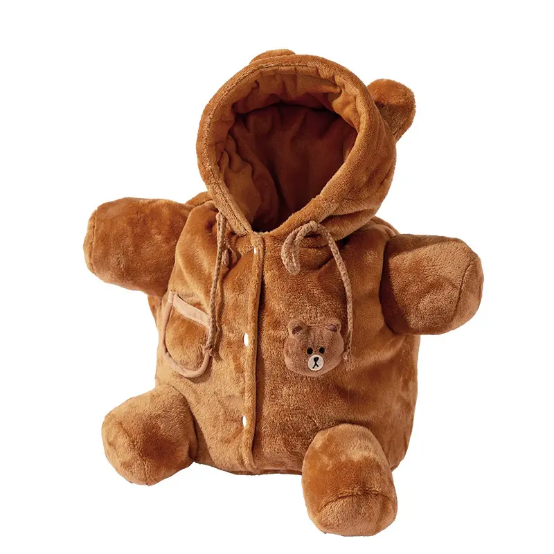 Dog bag Autumn and winter portable outing bag Warm windproof Bear cute cute shoulder bag Cat bag pet crossbody bag dog backpack