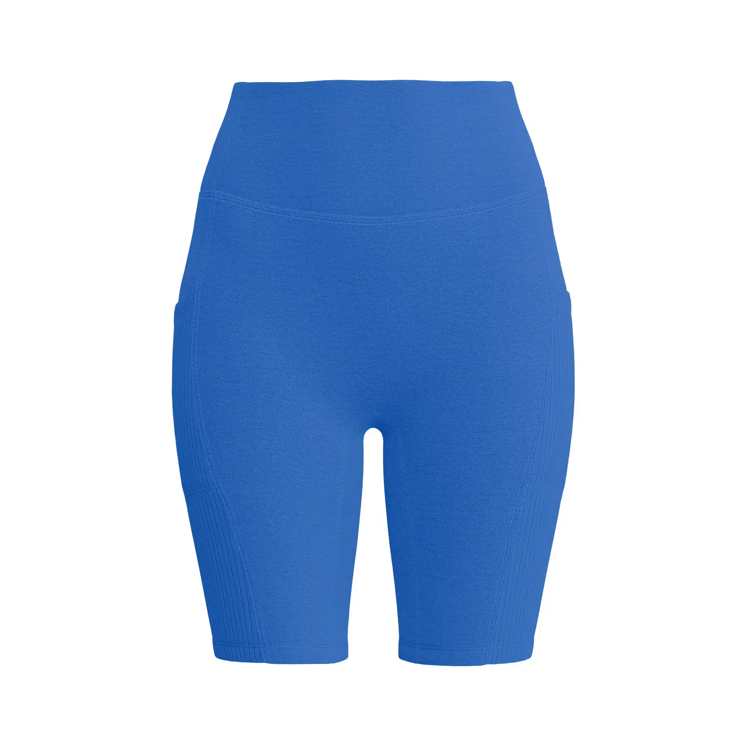Juyatang striped pocket yoga shorts, wear high waist, hip lift and abdomen, running sports, tight yoga pants for women