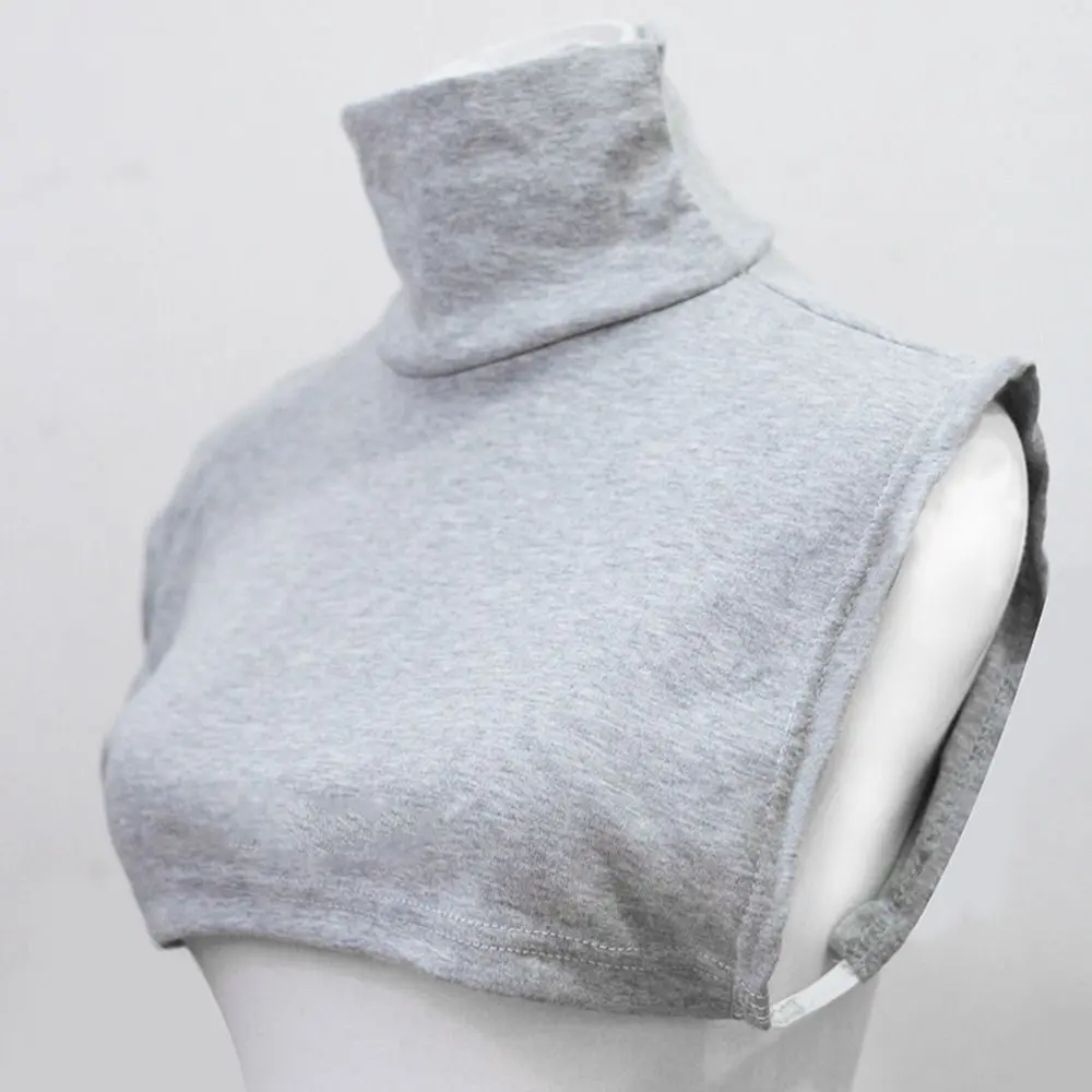 New Solid Color Turtleneck Fake Collar Portable Extensions Muslim Modal Half Top Blouse Women Detachable Mock Neck Cover