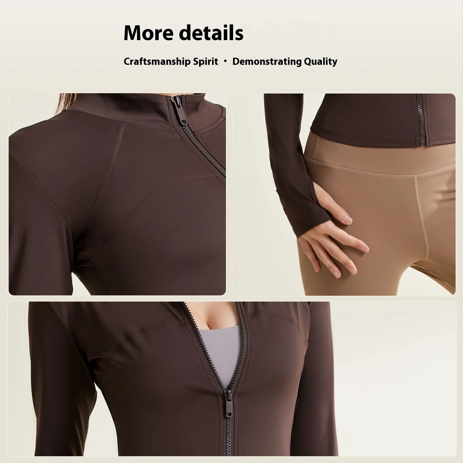 Juyatang Thread Yoga Jacket Breathable UV Protection Fitness Clothing Skinny Light Sunscreen Clothing