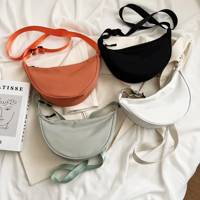 crossbody bag bag women's new fashion dumpling bag lightweight small satchel bag underarm bag simple single shoulder canvas bag