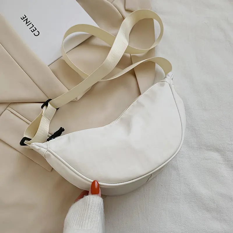 crossbody bag bag women's new fashion dumpling bag lightweight small satchel bag underarm bag simple single shoulder canvas bag
