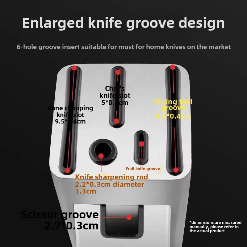Stainless steel knife holder Kitchen supplies floor type multi-functional knife storage rack Knife holder storage rack
