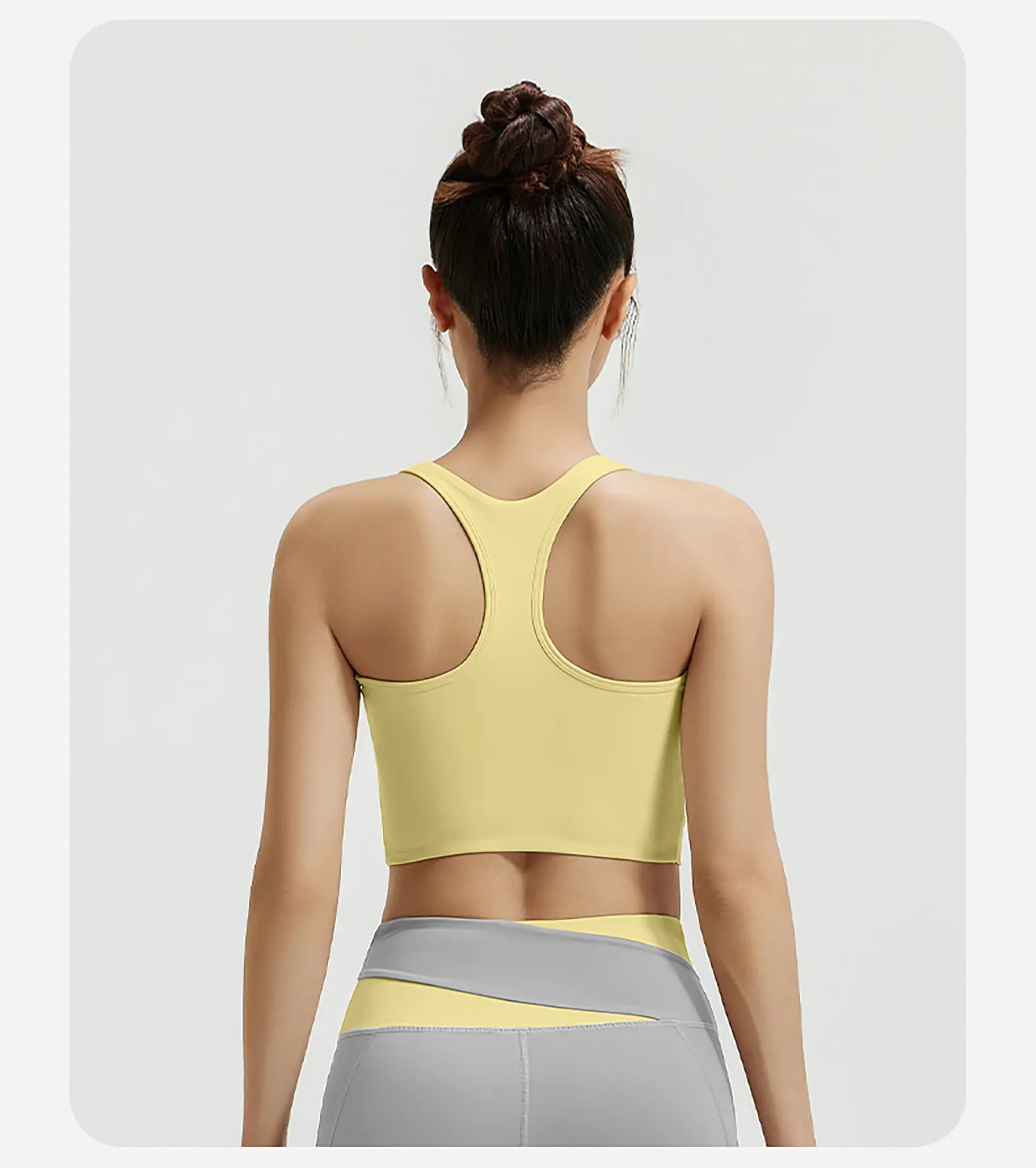 Juyitang color matching sports underwear women's high-strength shockproof fitness vest naked beauty back running yoga bra