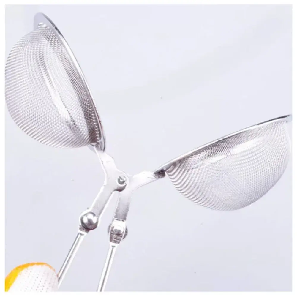 Stainless Steel Spoon Tea Ball Infuser Filter Squeeze Leaves Herb Mesh Strainer Tea Infuser In Mesh Tea Ball Filter with Handle