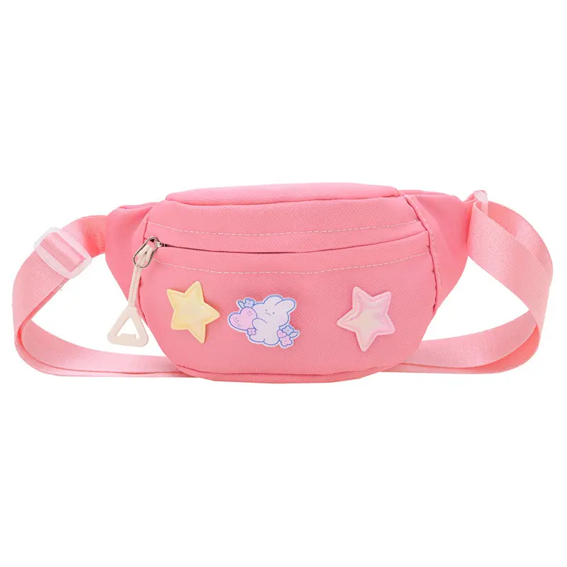 Children's bag New candy-colored baby chest bag Cute five-pointed star children lightweight crossbody bag