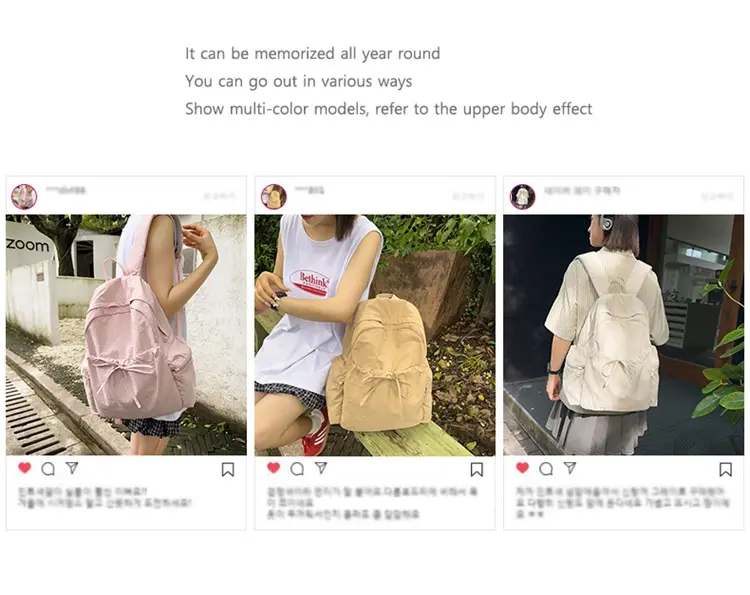 Simple backpack casual commuter versatile backpack women