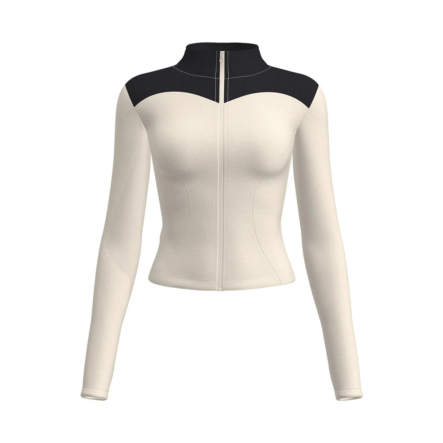 Juyitang's new sports long-sleeved women's slim and thin yoga clothes fitness running sports jacket