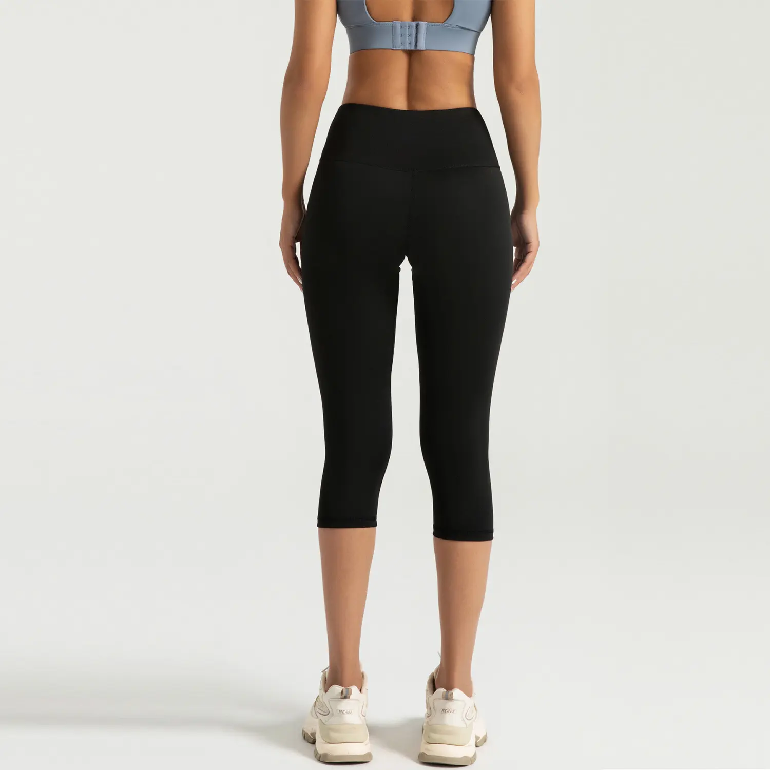 Cross-border area Peach seven-point fitness pants High waist elastic hip lift yoga Peach hip sports leggings