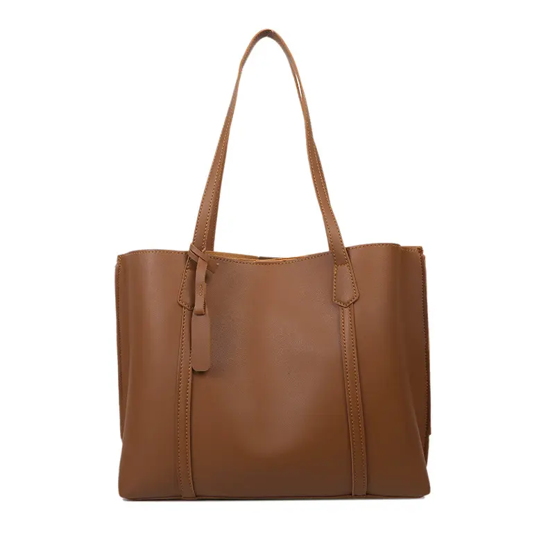 Shoulder bag Feminine commuter bag Soft leather Tote bag Student large capacity simple handbags  bags for women