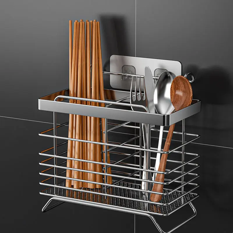 Chopsticks container Wall Hanging Kitchen items Household knife Chopsticks container Multi-functional storage hanging rack