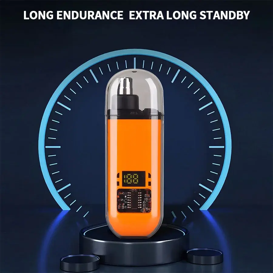 2 In 1 Electric Portable Ear And Nose Hair Trimmer Clipper 2025 Professional Painless Portable Eyebrow For Men