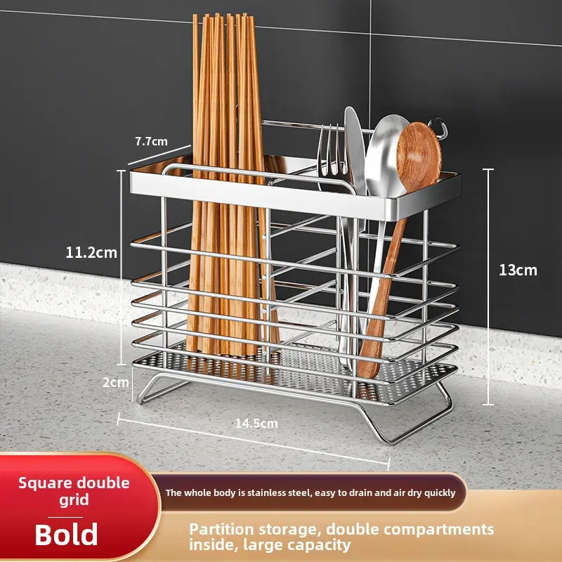 Chopsticks container Wall Hanging Kitchen items Household knife Chopsticks container Multi-functional storage hanging rack