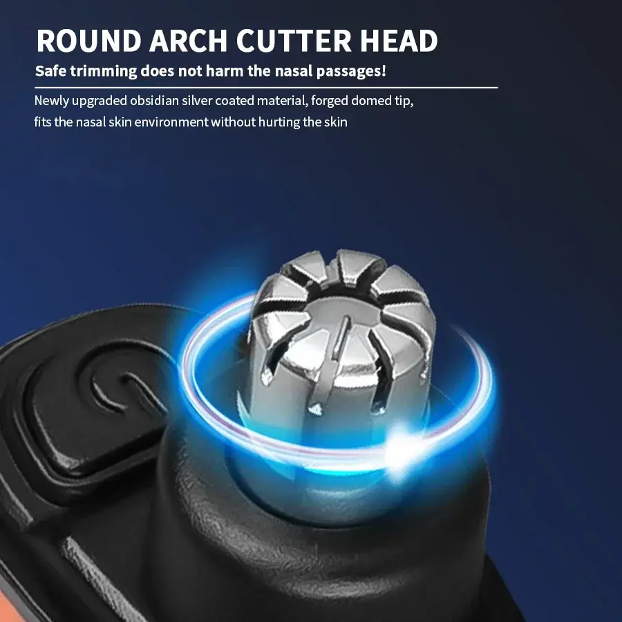 2 In 1 Electric Portable Ear And Nose Hair Trimmer Clipper 2025 Professional Painless Portable Eyebrow For Men