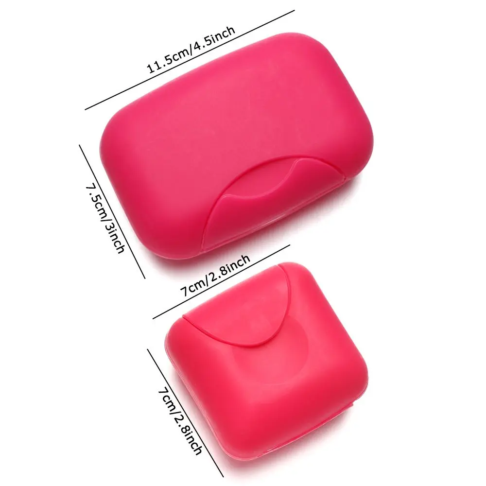 Plastic Travel Soap Waterproof Box Soap Case Dishes Soap Holder Container Bathroom Leakproof Soap Box With Lock Box Cover