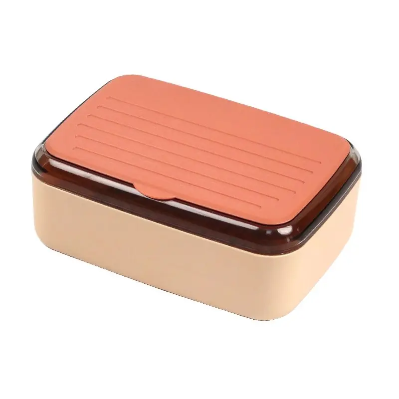 Soap Box with Lid Drain Travel Sealed Box Household Residential Student Dormitory Large Covered Portable Soap Rack