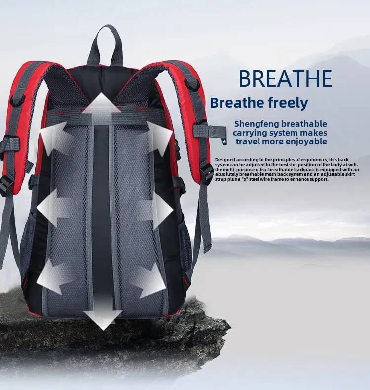 New outdoor hiking men's and women's large capacity backpack Europe and the United States sports outdoor travel travel backpack