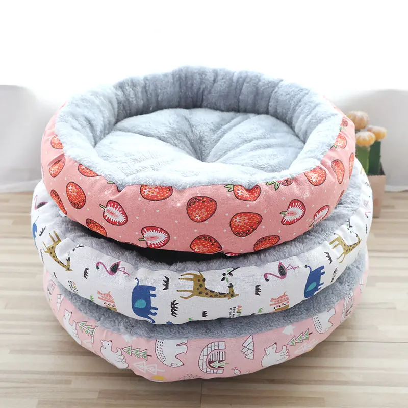 Cat's nest Dog's nest pad Round cotton nest for dogs and cats dog bed  cat house