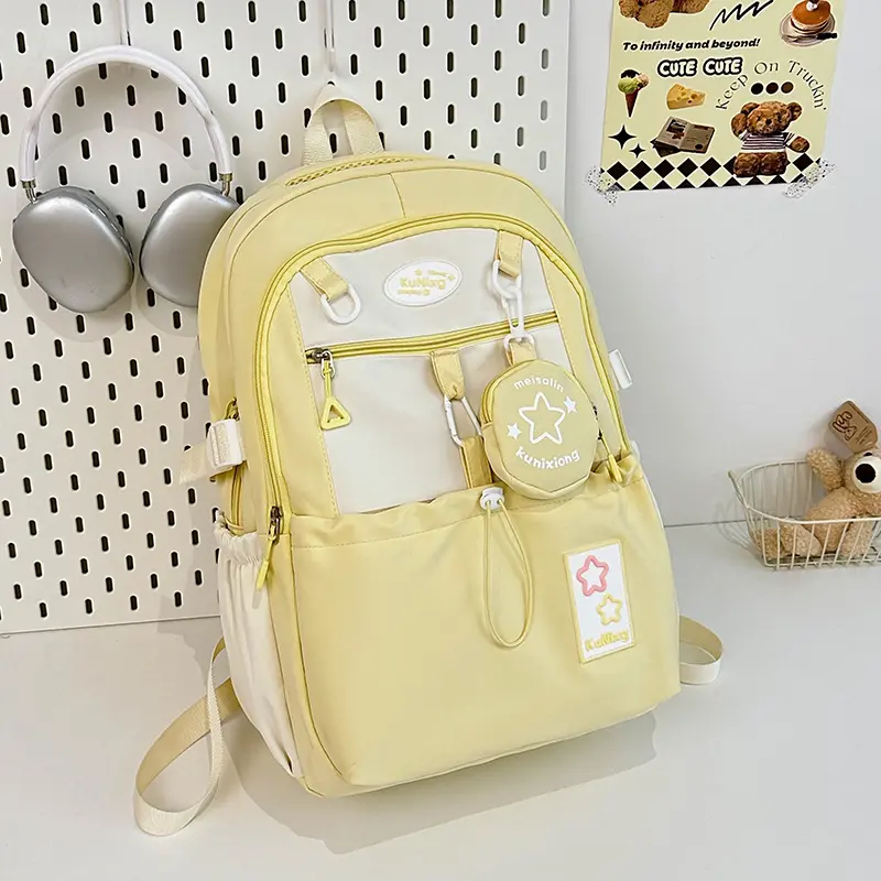 Mori high-value girl backpack large capacity casual versatile backpack school backpack school bags