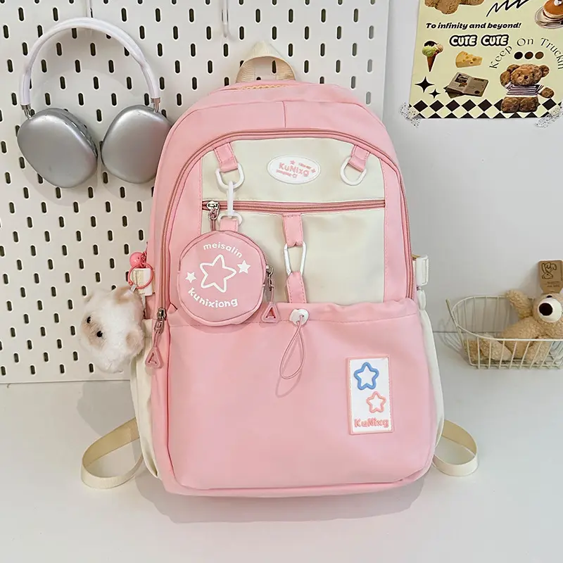 Mori high-value girl backpack large capacity casual versatile backpack school backpack school bags