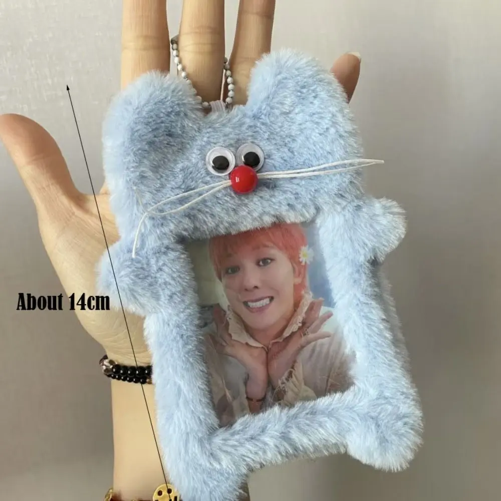 3In Plush Photocards Holder Cartoon Portable Photo Card Case Card Protective Cover Bus Card Meal Card Idol Card Dsiplay Card