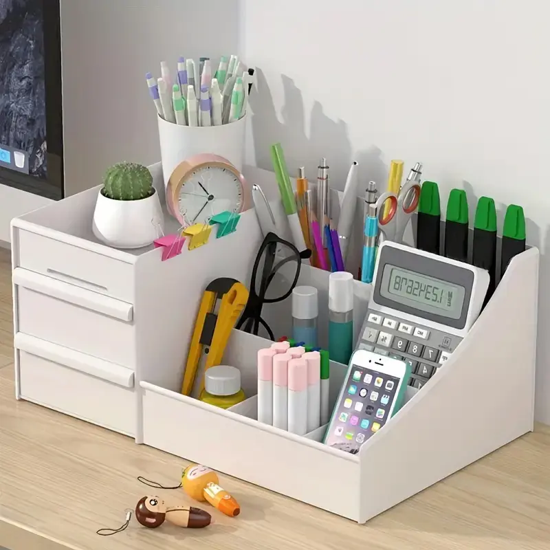 Drawer Style Cosmetic Storage Box, Desktop Dressing Table, Lipstick Skincare Product Sorting Rack storage box