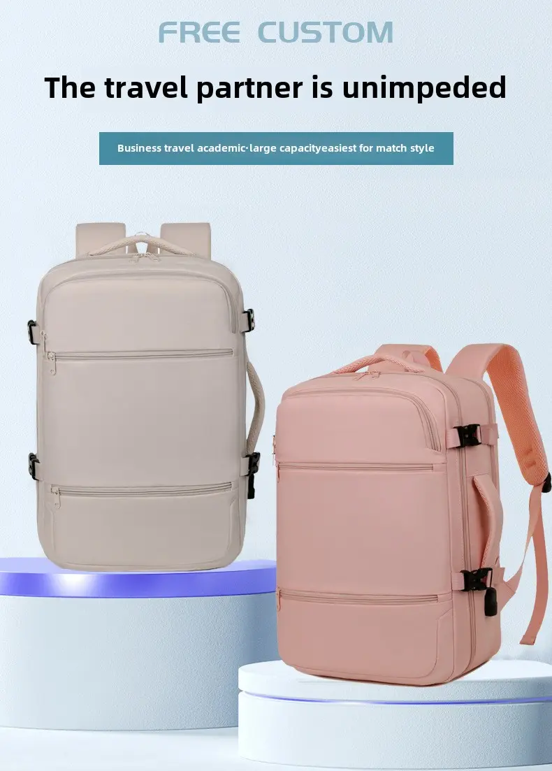 Waterproof business travel backpack large capacity women's advanced sense light travel backpack men advanced sense computer bag