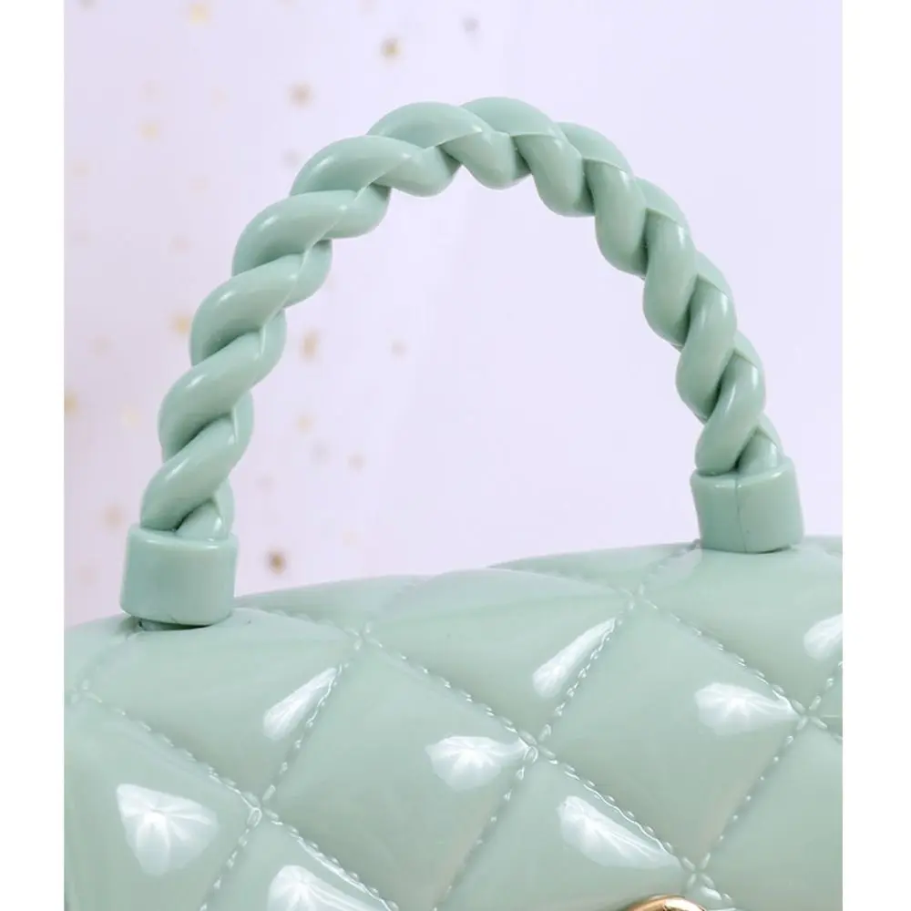 Fashion PU Leather Crossbody Bags Girls Heart Shoulder Bags Children Mini Coin Purses Jelly Bag Kids Handbag Gifts Small Satchel