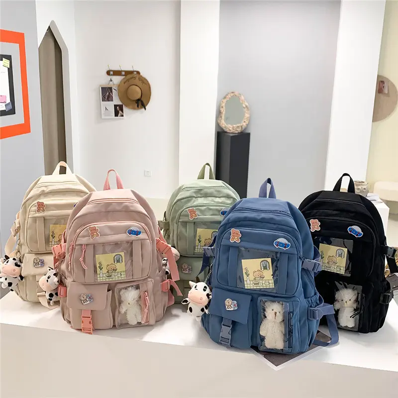 Backpack female new Korean version of student bag primary and secondary school students schoolbag original style backpack