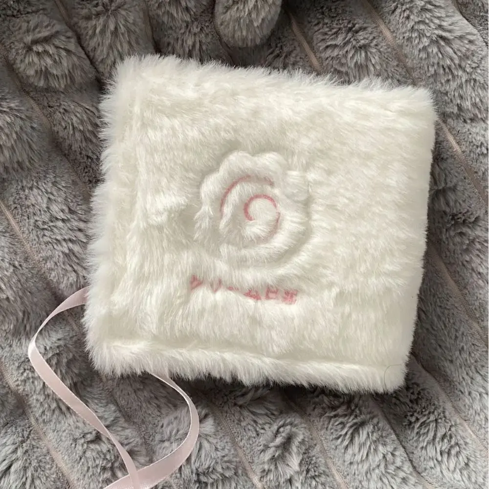 3-incSmall Card Storage Star Pattern Plush Photo Album Binder Photocard Collection Books Loose-leaf Photocard Holder