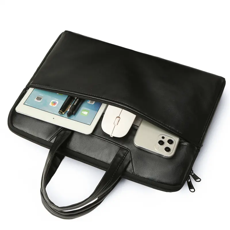 Simple solid color laptop bag, tablet liner bag, handbag, messenger men's and women's briefcase