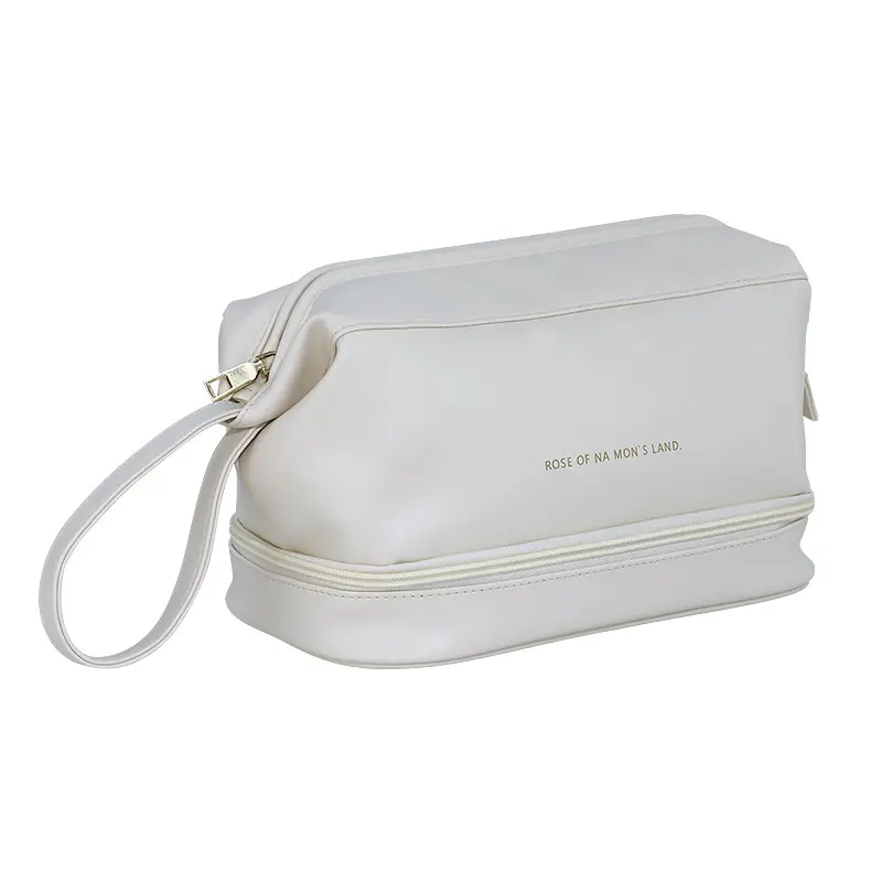 Double cloud makeup bag Large capacity high appearance level travel portable high-grade cosmetics toiletries storage bag