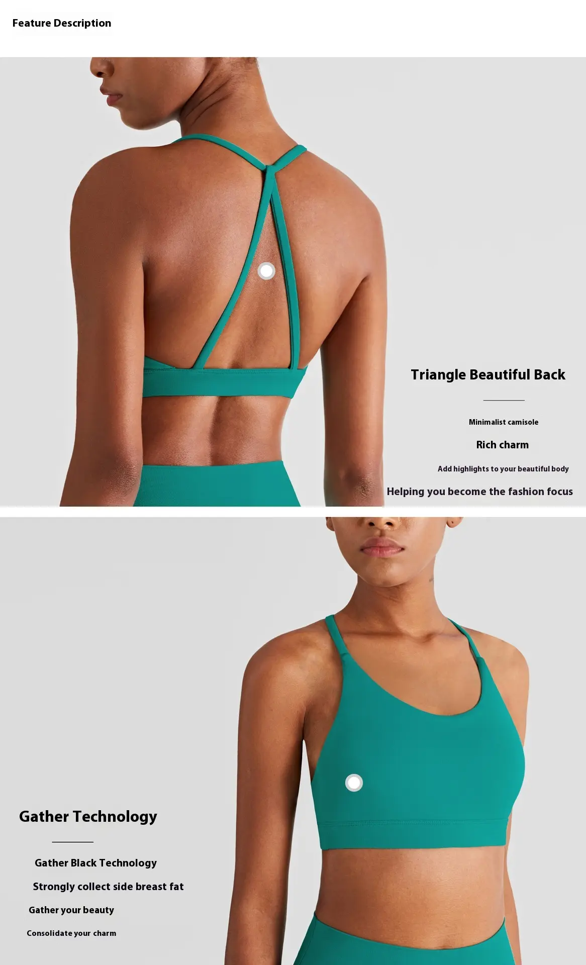 Yoga bra sports underwear sling vest top beautiful back fitness yoga clothes women's sports bra