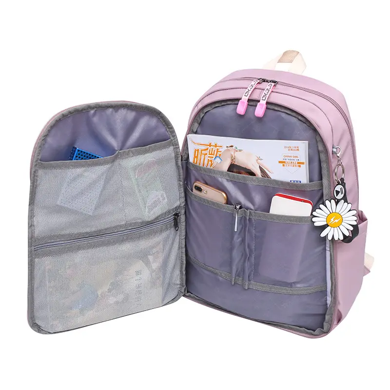 Korean version school backpack women college students fashion schoolbag high school students high school backpack large capacity