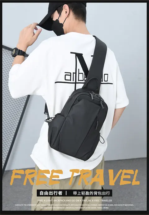 Sports Casual Shoulder Bag Fashion Men's Crossbody Bag Trend Breast Bag Commuter Large Capacity Shoulder Bag Bags for men