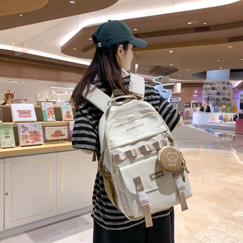 School bag female college student fashion backpack large capacity school backpack backpack women