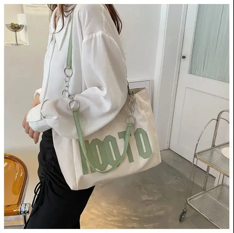 Large capacity women's bag Autumn and winter fashion texture single shoulder underarm delicate bag new student commutingtote bag