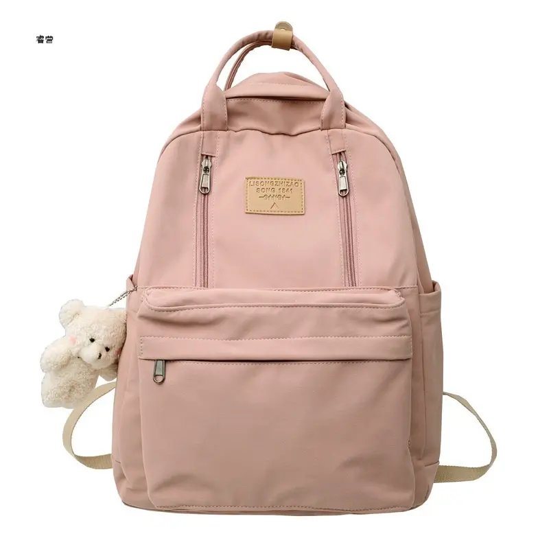 Schoolbag female junior high school students high school students large capacity backpack travel college students simple