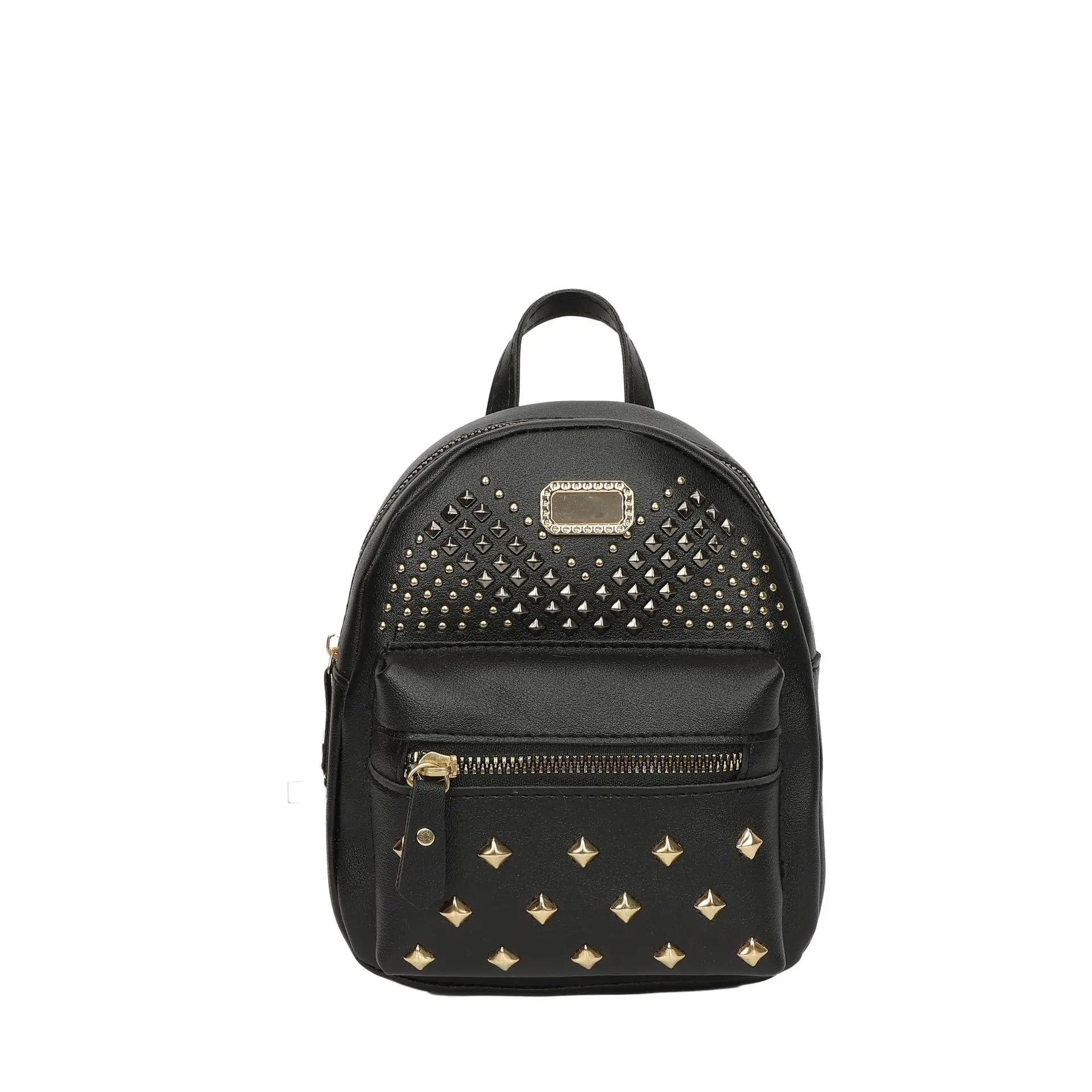 Riveted small schoolbag new women's school bag wholesale leisure backpack backpack